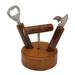 'Nature's Bar' (set of 3) - Cedar and Agate Bottle Opener Set