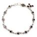 Garnet anklet, 'Scarlet Sun Blossoms'