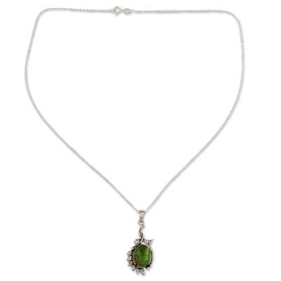 Sterling silver pendant necklace, 'Enchanted Forest'