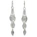 'Leaf Chimes' - Hand Crafted Sterling Silver Dangle Earrings