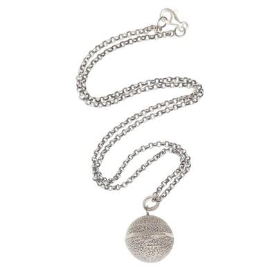 Sweet Protection,'Balinese Silver Jawan Harmony Ball Necklace'