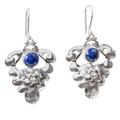 One Wish,'Lapis Lazuli Dangle Earrings in Sterling Silver'