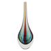 Circus,'Murano Inspired Handblown Brazilian Teardrop Art Glass Vase'