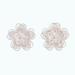 Intricate Flowers,'Floral Sterling Silver Filigree Button Earrings from Peru'