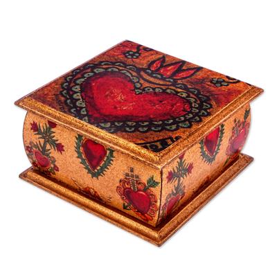 Tonala Sacred Heart,'Sacred Heart Motif Decorative Box'
