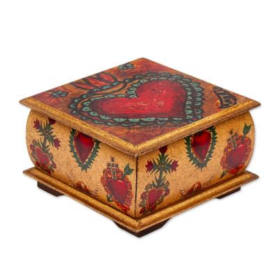 Tonala Sacred Heart,'Sacred Heart Motif Decorative Box'