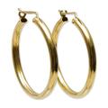 Gold vermeil hoop earrings, 'Minimalist Magic'