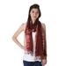 Maroon Mythos,'Tie-Dyed Fringed Cotton Shawl in Maroon from India'