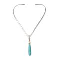 'Wishes' - Sterling Silver and Natural Turquoise Necklace