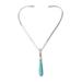 'Wishes' - Sterling Silver and Natural Turquoise Necklace