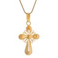 'Cross of Faith' - Gold Plated Cross Pendant Necklace