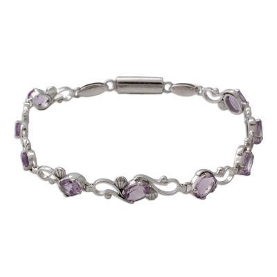 Amethyst bracelet, 'Mystic Dreams'