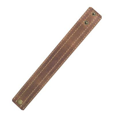'Dexterity' - Men's Hand Made Leather Wristband Bracelet