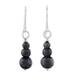 Mysteries of the Night,'Far Trade Hematite Earrings with Sterling Silver Hooks'
