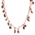 'Goldstone Beaded Necklace with Silver-Plated Extender'