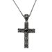 Garnet cross necklace, 'Christian Soul'