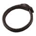 Rugged Chic,'Artisan Crafted Leather Wristband Bracelet'