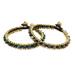 Serpentine and agate bracelets, 'Happy Times' (pair)