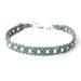 'Hill Tribe Harmony in Gray' - Fair Trade Fine Silver Braided Bracelet