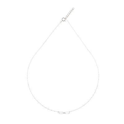 Geometric Infinity,'Geometric Sterling Silver Infinity Pendant Necklace'