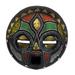 Ghanaian wood mask, 'Girl Grows Up' - Hand Beaded African Wood Mask