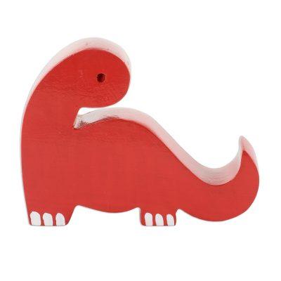 Dino in Red,'Red Dinosaur Shaped Phone Holder'