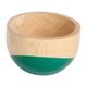 Wood bowl, 'Spicy Green' (small)