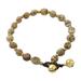 Earthen Color,'Jasper and Brass Beaded Bracelet from Thailand'