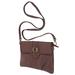 Coffee Brown Boho,'Soft Leather Brown Shoulder Bag with Bronze Fixtures'
