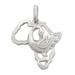 Sterling silver pendant, 'Africa Sankofa' - Sterling Silver Pendant