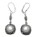 Mabe pearl dangle earrings, 'Serene Dreams'