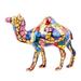 Desert Glory,'Colorful Camel Aluminum Figurine Hand-painted in India'