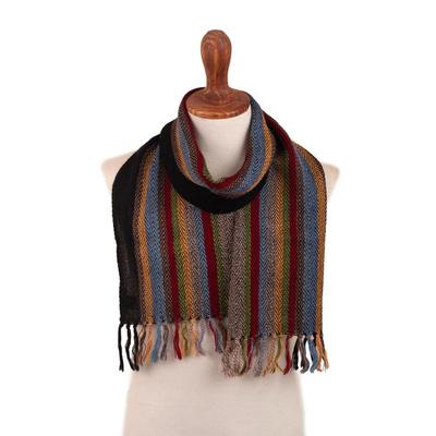 Tarma Trek,'Unisex Striped Alpaca Scarf'