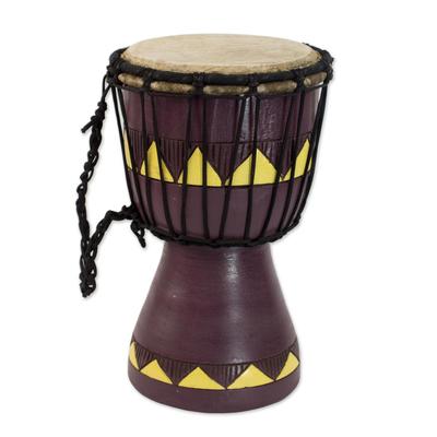 African Aubergine,'Authentic African Mini Djembe D...