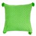 Oaxaca Diamonds in Lime,'Bright Green Hand Woven Cotton Cushion Cover'