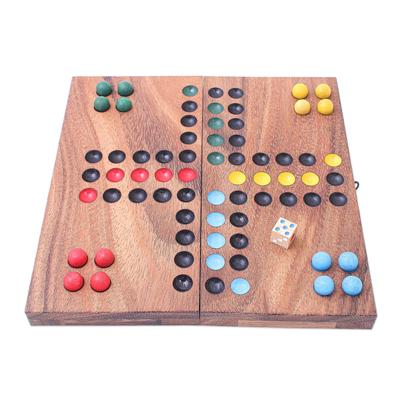 Ludo,'Handcrafted Folding Wood Ludo Game'