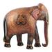 Royal Elephant of Jaipur,'Hand-Painted Wood Sculpture'