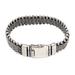 Masculine Allure,'Modern Men's Sterling Silver Wristband Bracelet Made in Bali'