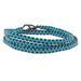 Stormy Sky,'El Salvador Blue and Black Beaded Wrap Bracelet'