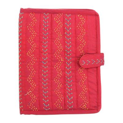 Cerise Secrets,'Cerise Silk and Jute Journal with ...