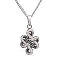 Life Knot,'Handmade in Bali 925 Sterling Silver Knot Pendant Necklace'