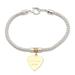 'Gold-Plated Sterling Silver Heart Charm Bracelet from Bali'