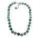 Evening Cocktail in Green,'Artisan Crafted Sterling Silver and Agate Beaded Necklace'
