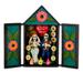 Together until the End,'Day of the Dead Style Afterlife Wedding Ceramic Retablo'