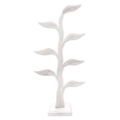 'Jempinis Wood Leaf-Themed Jewelry Holder (21 Inch)'