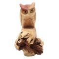 Silent Owl,'Hand Carved Wood Owl Sculpture'