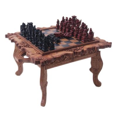 Kingdom Wars,'Sea Life Wood Chess Set'