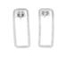 Heavenly Rectangles,'Thai Sterling Silver Rectangular Outline Drop Earrings'