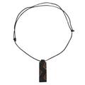 Move in Rhythm,'Long Sese Wood Pendant Necklace Hand Crafted in Ghana'