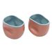 Pink Squeeze,'Artisan Crafted Teacups from Java (Pair)'